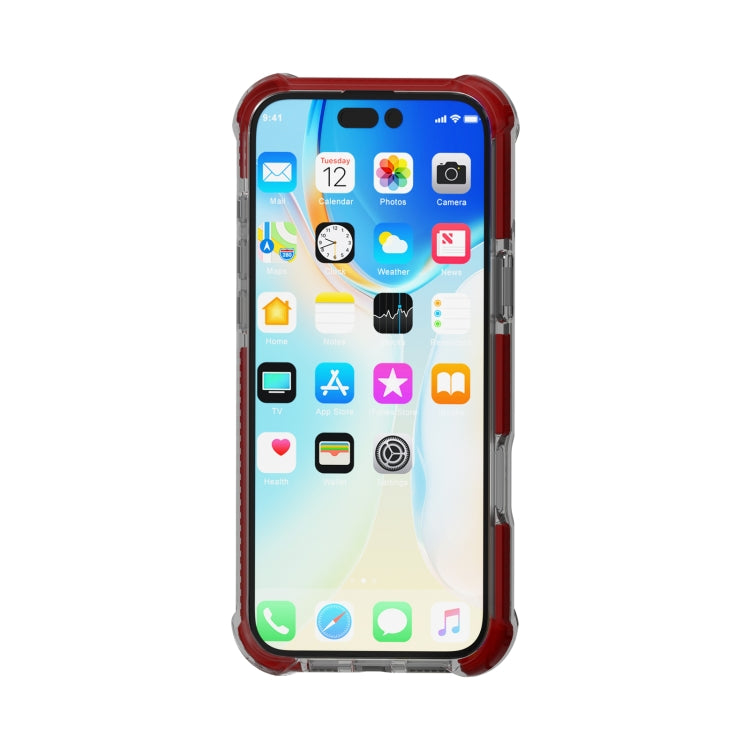 For iPhone 16 Plus Four-corner Shockproof TPU Hybrid Acrylic Phone Case(Brown) - iPhone 16 Plus Cases by buy2fix | Online Shopping UK | buy2fix