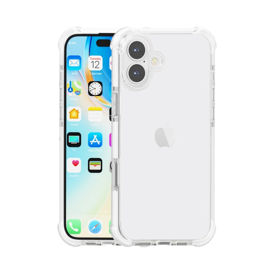For iPhone 16 Plus Four-corner Shockproof TPU Hybrid Acrylic Phone Case(Transparent) - iPhone 16 Plus Cases by buy2fix | Online Shopping UK | buy2fix