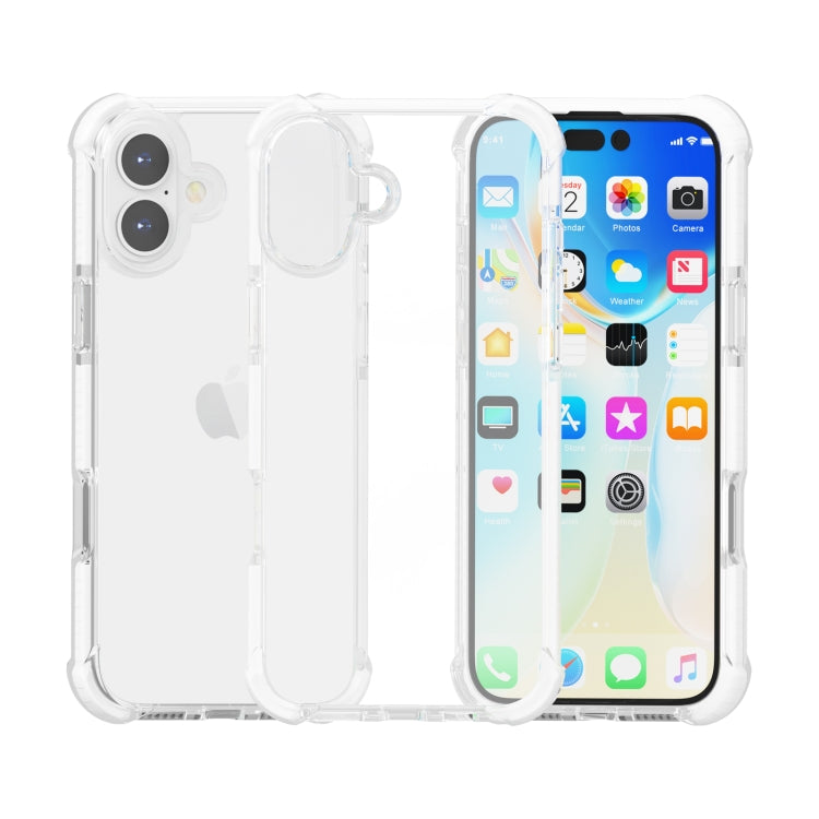 For iPhone 16 Plus Four-corner Shockproof TPU Hybrid Acrylic Phone Case(Transparent) - iPhone 16 Plus Cases by buy2fix | Online Shopping UK | buy2fix