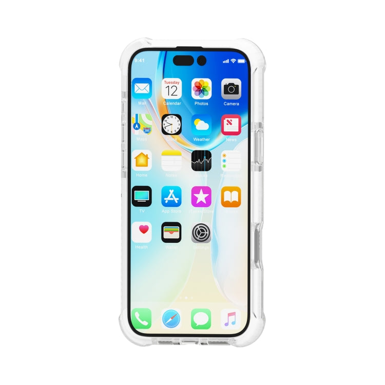 For iPhone 16 Plus Four-corner Shockproof TPU Hybrid Acrylic Phone Case(Transparent) - iPhone 16 Plus Cases by buy2fix | Online Shopping UK | buy2fix