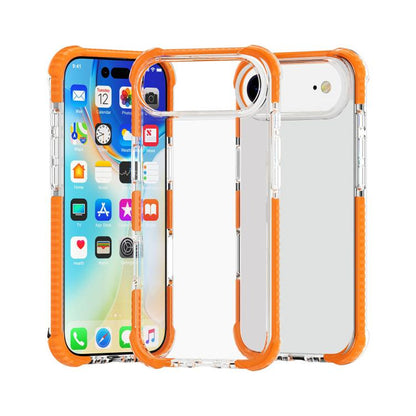 For iPhone Air Four-corner Shockproof TPU Hybrid Acrylic Phone Case(Orange) - iPhone Air Cases by buy2fix | Online Shopping UK | buy2fix
