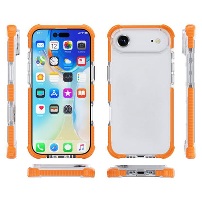 For iPhone Air Four-corner Shockproof TPU Hybrid Acrylic Phone Case(Orange) - iPhone Air Cases by buy2fix | Online Shopping UK | buy2fix
