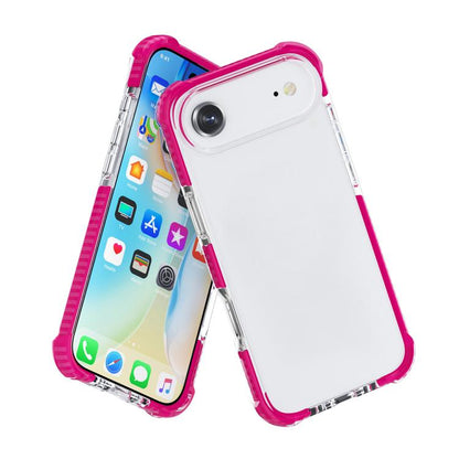 For iPhone Air Four-corner Shockproof TPU Hybrid Acrylic Phone Case(Pink) - iPhone Air Cases by buy2fix | Online Shopping UK | buy2fix