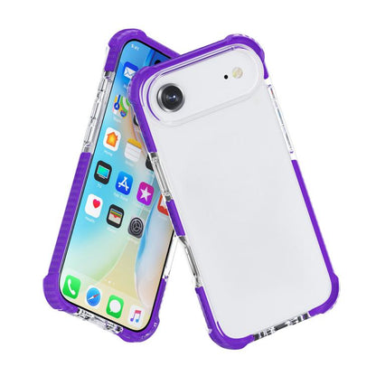 For iPhone Air Four-corner Shockproof TPU Hybrid Acrylic Phone Case(Purple) - iPhone Air Cases by buy2fix | Online Shopping UK | buy2fix