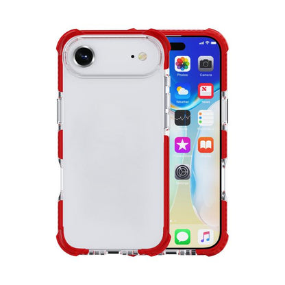 For iPhone Air Four-corner Shockproof TPU Hybrid Acrylic Phone Case(Red) - iPhone Air Cases by buy2fix | Online Shopping UK | buy2fix