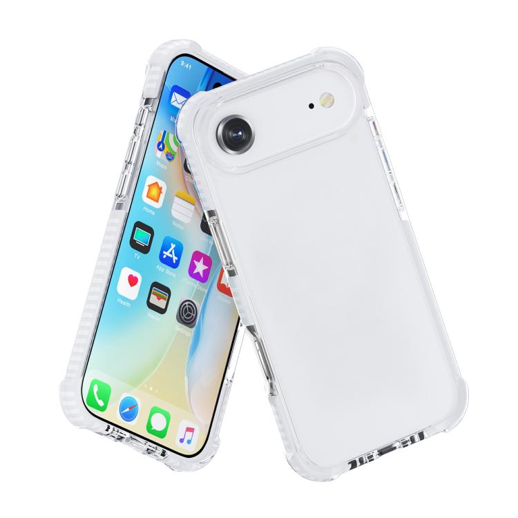 For iPhone Air Four-corner Shockproof TPU Hybrid Acrylic Phone Case(Transparent) - iPhone Air Cases by buy2fix | Online Shopping UK | buy2fix