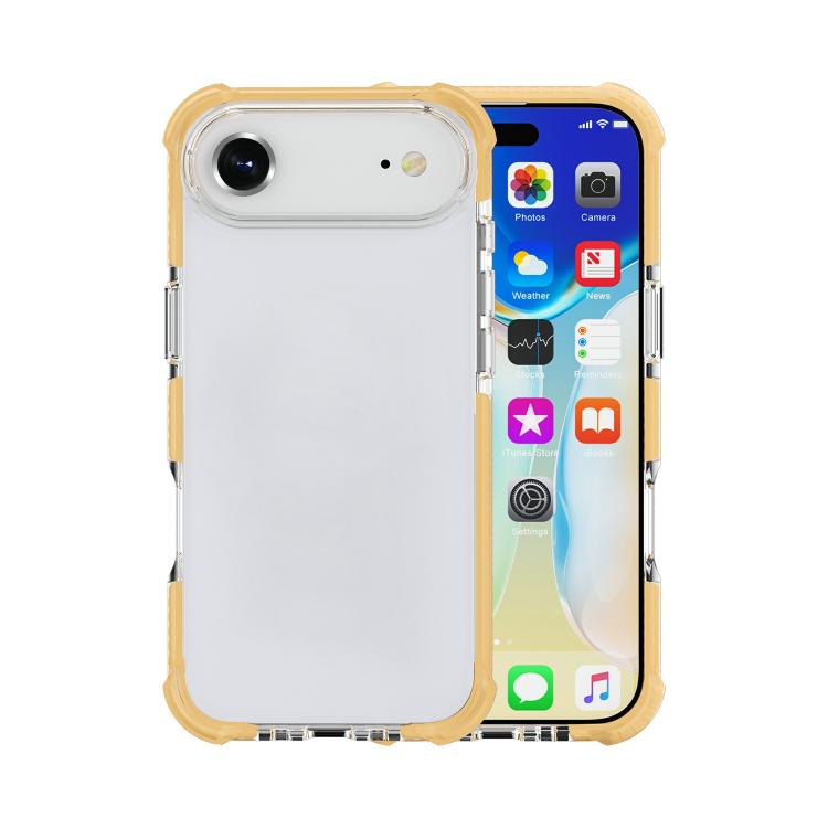 For iPhone Air Four-corner Shockproof TPU Hybrid Acrylic Phone Case(Gold) - iPhone Air Cases by buy2fix | Online Shopping UK | buy2fix