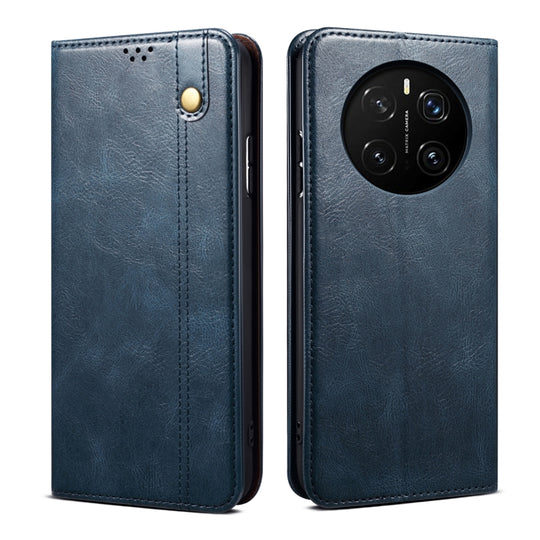 For Honor Magic7 Pro Oil Wax Crazy Horse Texture Leather Phone Case(Blue)