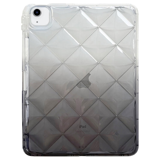 For iPad Air 11 2025 / 2024 Gradient Diamond Plaid TPU Tablet Case(Gradient Black) - iPad Air 11 2025 / 2024 Cases by buy2fix | Online Shopping UK | buy2fix