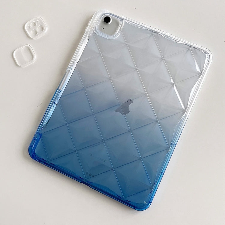 For iPad Air 11 2025 / 2024 Gradient Diamond Plaid TPU Tablet Case(Gradient Blue) - iPad Air 11 2025 / 2024 Cases by buy2fix | Online Shopping UK | buy2fix