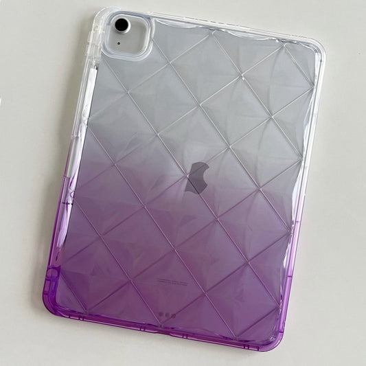 For iPad Air 11 2025 / 2024 Gradient Diamond Plaid TPU Tablet Case(Gradient Purple) - iPad Air 11 2025 / 2024 Cases by buy2fix | Online Shopping UK | buy2fix