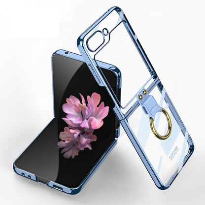 For Samsung Galaxy Z Flip6 / Flip7 FE GKK Electroplating Phone Case with Ring(Blue) - Galaxy Z Flip6 5G Cases by GKK | Online Shopping UK | buy2fix