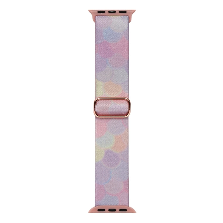 For Apple Watch Ultra 49mm Painted Pattern Nylon Replacement Watch Band(Symphony Bubbles) by buy2fix