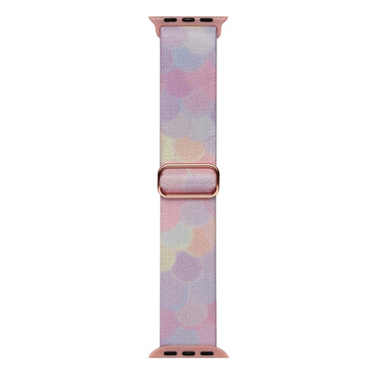 For Apple Watch Ultra 49mm Painted Pattern Nylon Replacement Watch Band(Symphony Bubbles) by buy2fix
