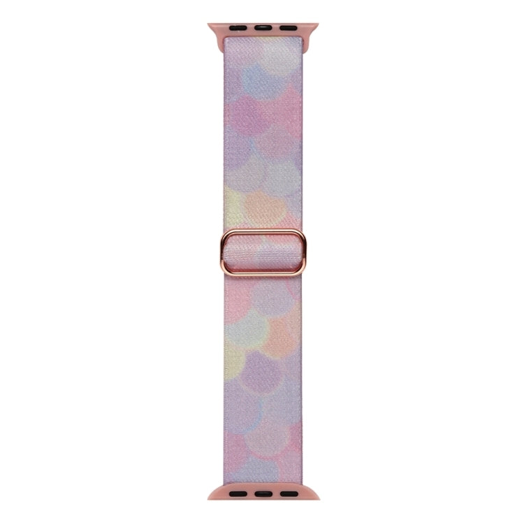 For Apple Watch Ultra 2 49mm Painted Pattern Nylon Replacement Watch Band(Symphony Bubbles) by buy2fix