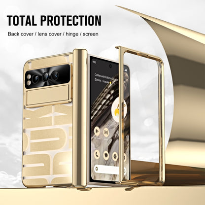 For Google Pixel Fold Integrated Electroplating Folding Phone Case(Gold) by buy2fix