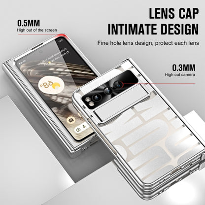 For Google Pixel Fold Integrated Electroplating Folding Phone Case(Silver) by buy2fix