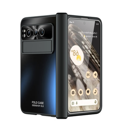 For Google Pixel Fold Integrated Electroplating Folding All-inclusive Phone Case(Black) by buy2fix