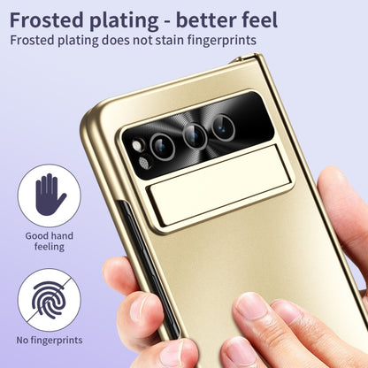 For Google Pixel Fold Integrated Electroplating Folding All-inclusive Phone Case(Gold) by buy2fix