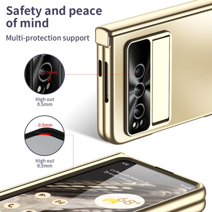 For Google Pixel Fold Integrated Electroplating Folding All-inclusive Phone Case(Gold) by buy2fix