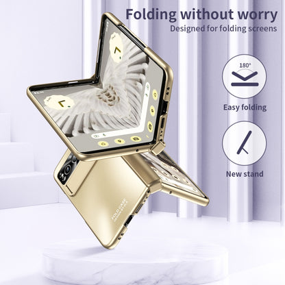 For Google Pixel Fold Integrated Electroplating Folding All-inclusive Phone Case(Gold) by buy2fix