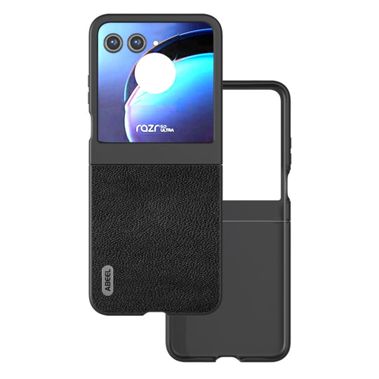 For Motorola Razr 50 ABEEL Black Edge Genuine Mino Phone Case(Black)