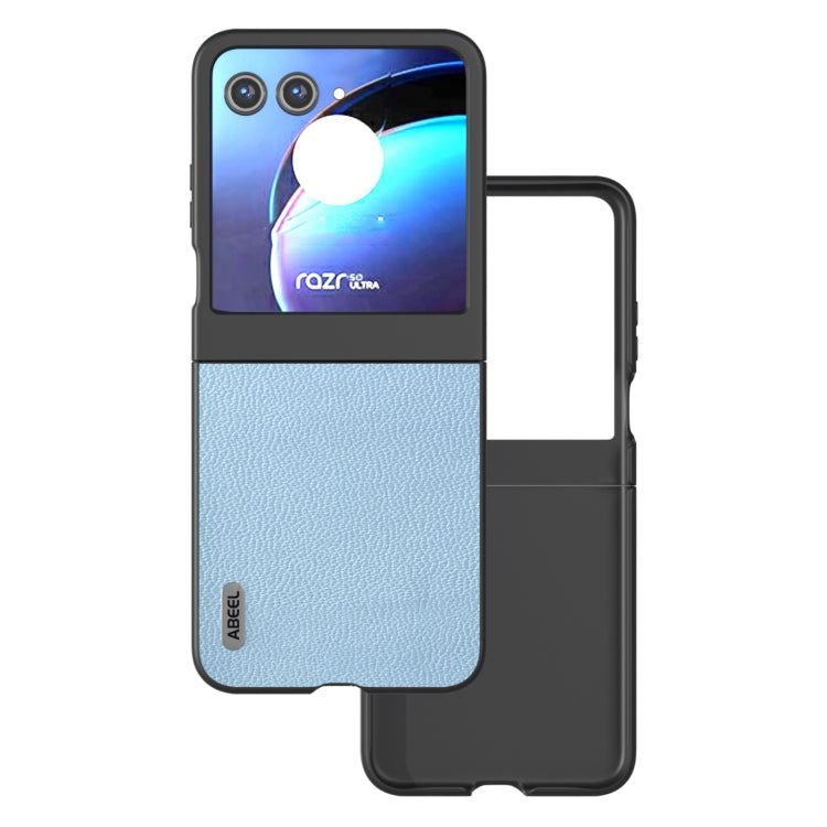 For Motorola Razr 50 ABEEL Black Edge Genuine Mino Phone Case(Blue) by buy2fix