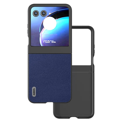 For Motorola Razr 50 ABEEL Black Edge Genuine Mino Phone Case(Royal Blue) by buy2fix