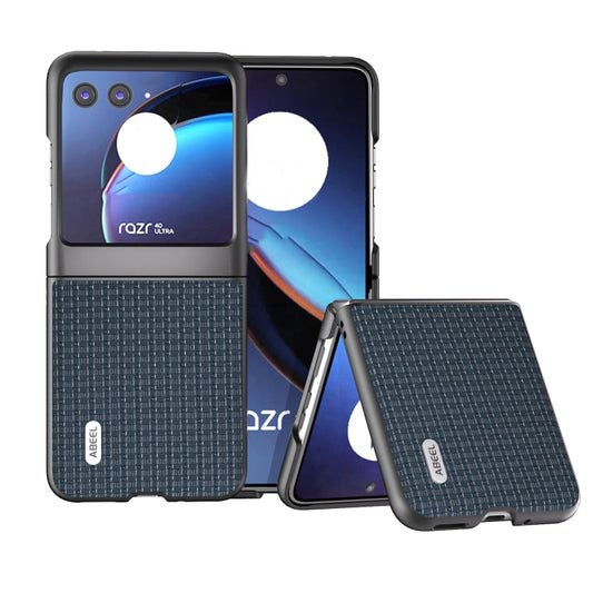 For Motorola Razr 40 Ultra Genuine Luxury ABEEL Black Edge Phone Case(Royal Blue) - Motorola Cases by buy2fix | Online Shopping UK | buy2fix