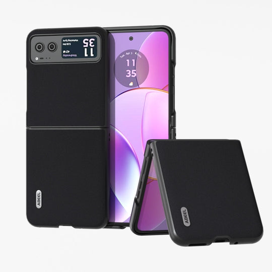 For Motorola Razr 40 ABEELGenuine Silky Soft Black Edge Phone Case(Black)