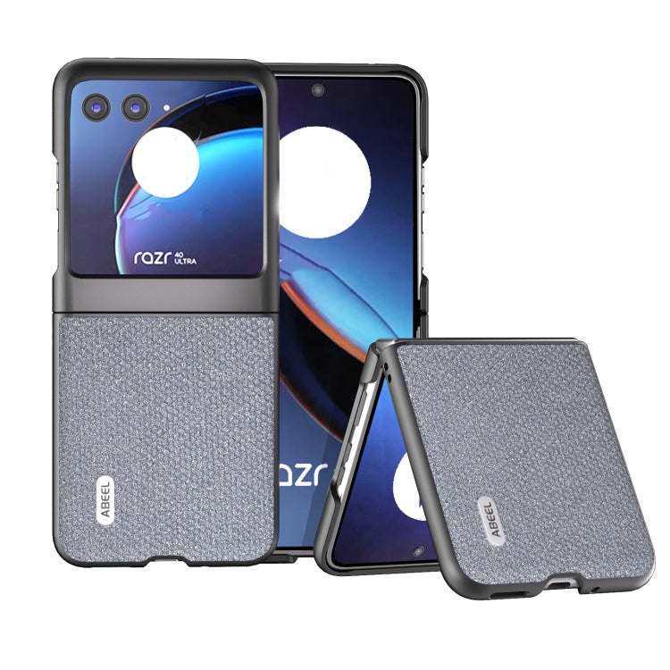 For Motorola Razr 40 Ultra ABEEL Diamond Series Black Edge Phone Case(Black) by buy2fix