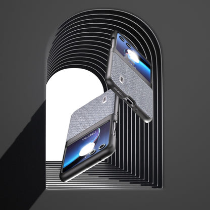 For Motorola Razr 40 Ultra ABEEL Diamond Series Black Edge Phone Case(Black) by buy2fix