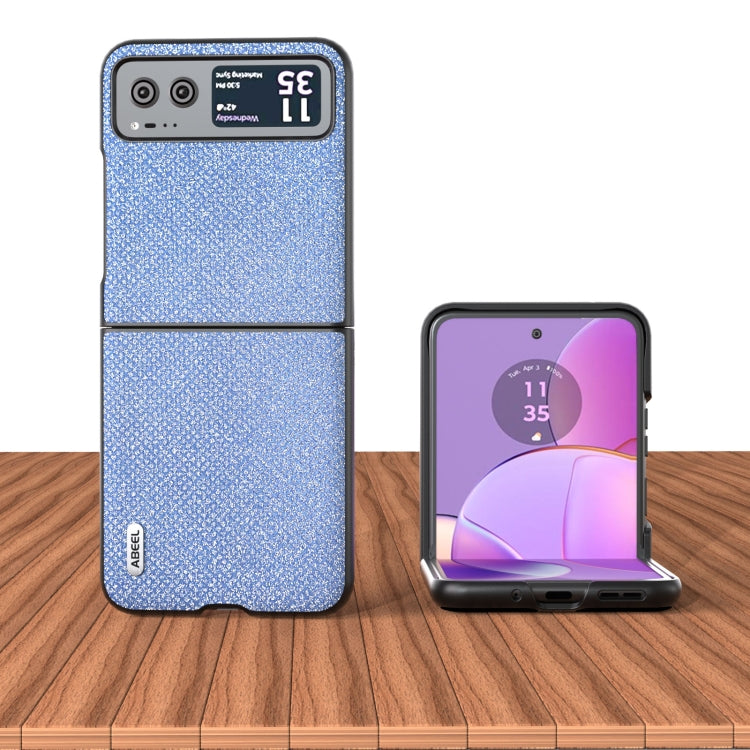 For Motorola Razr 40 ABEEL Diamond Series Black Edge Phone Case(Sapphire Blue) by buy2fix