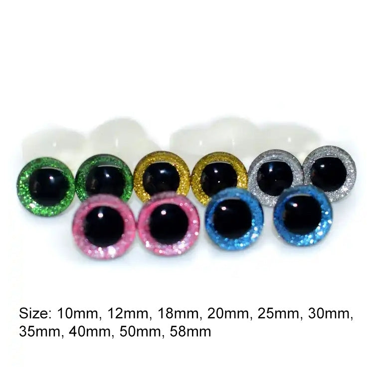 100pcs Resin Three-dimensional Animal Artificial Eye Plastic Plush Toy Accessories, Size:9mm (Colors Shipped Randomly) - Others by buy2fix | Online Shopping UK | buy2fix