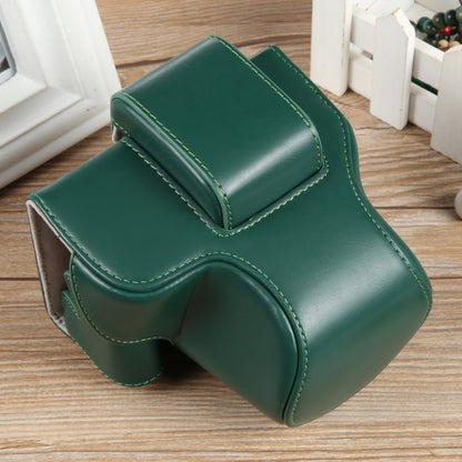 For Canon EOS R50 Full Body Magnetic Leather Camera Case Bag with Strap, Regular Edition(Green) by buy2fix