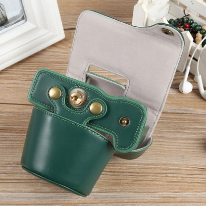 For Canon EOS R50 Full Body Magnetic Leather Camera Case Bag with Strap, Regular Edition(Green) by buy2fix