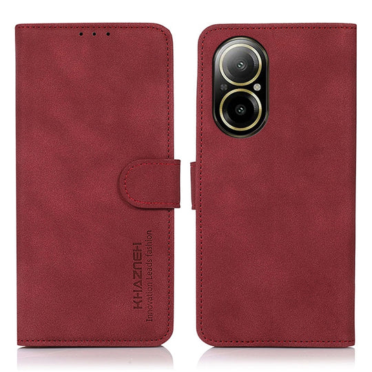 For Realme C67 4G KHAZNEH Matte Texture Leather Phone Case(Red)