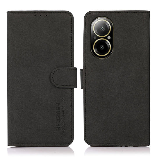 For Realme C67 4G KHAZNEH Matte Texture Leather Phone Case(Black)