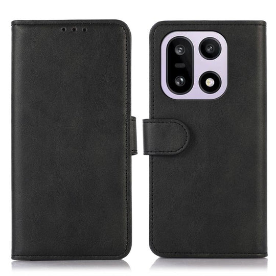 For OnePlus 15 Cow Texture Leather Phone Case(Black)