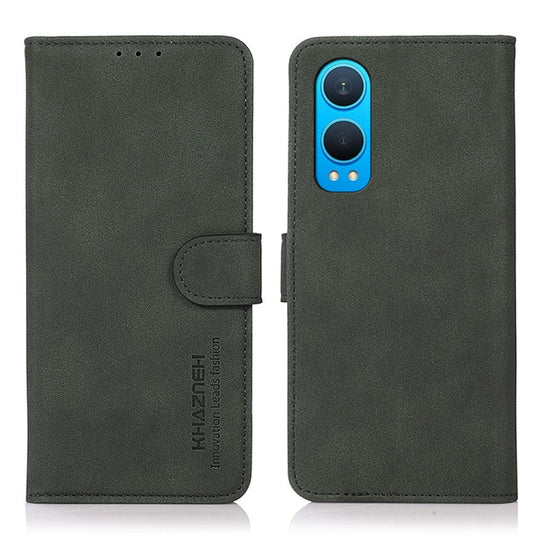For OnePlus Nord CE4 Lite KHAZNEH Matte Texture Leather Phone Case(Green)