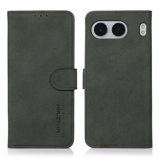 For OnePlus Nord 4 KHAZNEH Matte Texture Leather Phone Case(Green)
