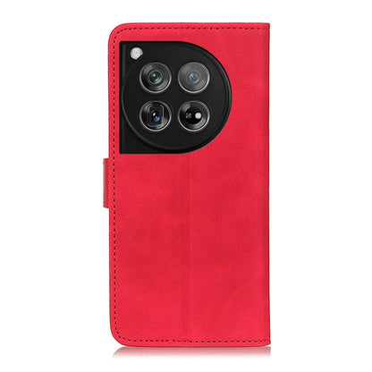 For OnePlus 12 KHAZNEH Retro Texture Leather Phone Case(Red) - OnePlus Cases by buy2fix | Online Shopping UK | buy2fix
