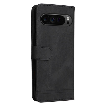 For Google Pixel 9 Pro Skin Feel Life Tree Metal Button Leather Phone Case(Black) by buy2fix
