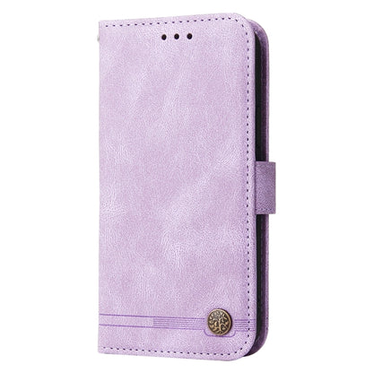For Google Pixel 9 Skin Feel Life Tree Metal Button Leather Phone Case(Purple) by buy2fix