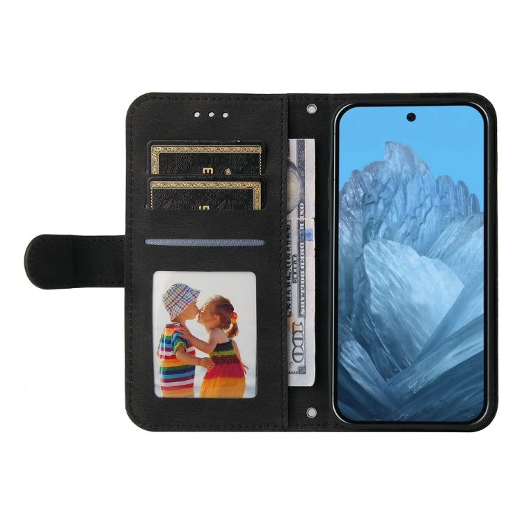 For Google Pixel 9 Skin Feel Life Tree Metal Button Leather Phone Case(Black) by buy2fix