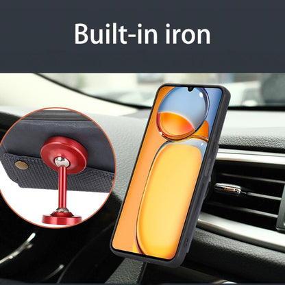 For Xiaomi Redmi 13C 4G / Poco C65 Double Buckle Card Slots Magnetic Phone Case(Red) by buy2fix