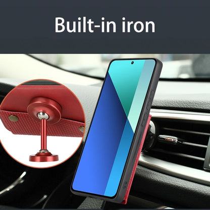 For Xiaomi Redmi Note 13 Pro 4G Global Double Buckle Card Slots Magnetic Phone Case(Black) - Xiaomi Cases by buy2fix | Online Shopping UK | buy2fix