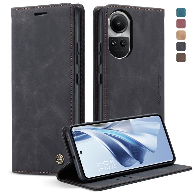 For OPPO Reno10 5G Global／Reno10 Pro Global CaseMe 013 Multifunctional Horizontal Flip Leather Phone Case(Black) - OPPO Cases by CaseMe | Online Shopping UK | buy2fix