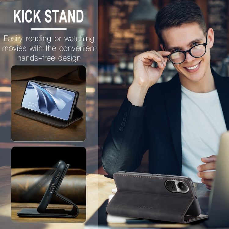 For OPPO Reno10 5G Global／Reno10 Pro Global CaseMe 013 Multifunctional Horizontal Flip Leather Phone Case(Black) - OPPO Cases by CaseMe | Online Shopping UK | buy2fix