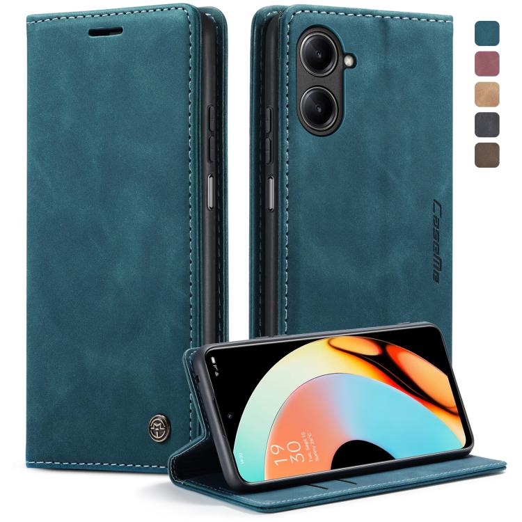 For Realme 10 Pro 5G CaseMe 013 Multifunctional Horizontal Flip Leather Phone Case(Blue) - Realme Cases by CaseMe | Online Shopping UK | buy2fix
